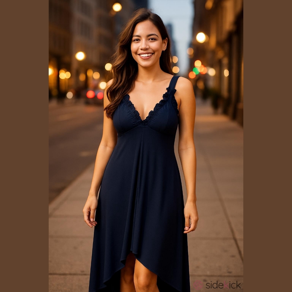 Enfocus Studio Navy Maxi Dress